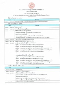 กำหนดการ 4 ภาค 2559 ภาคกลาง